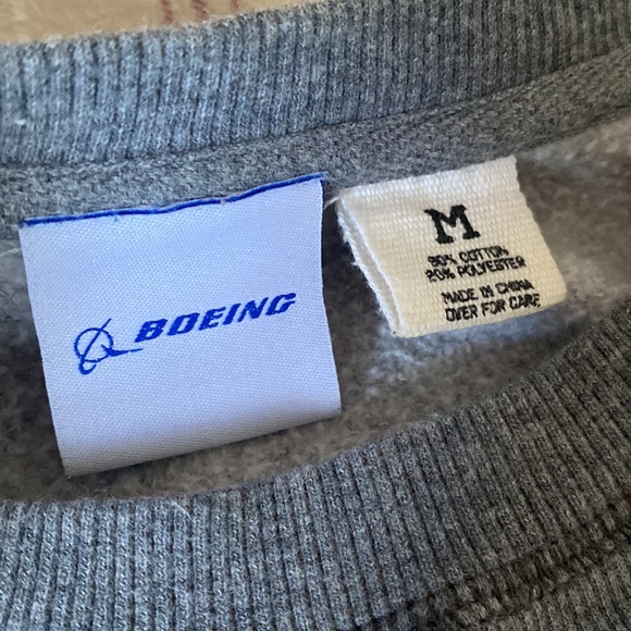 Grey BOEING pull over sweater - Picture 3 of 5